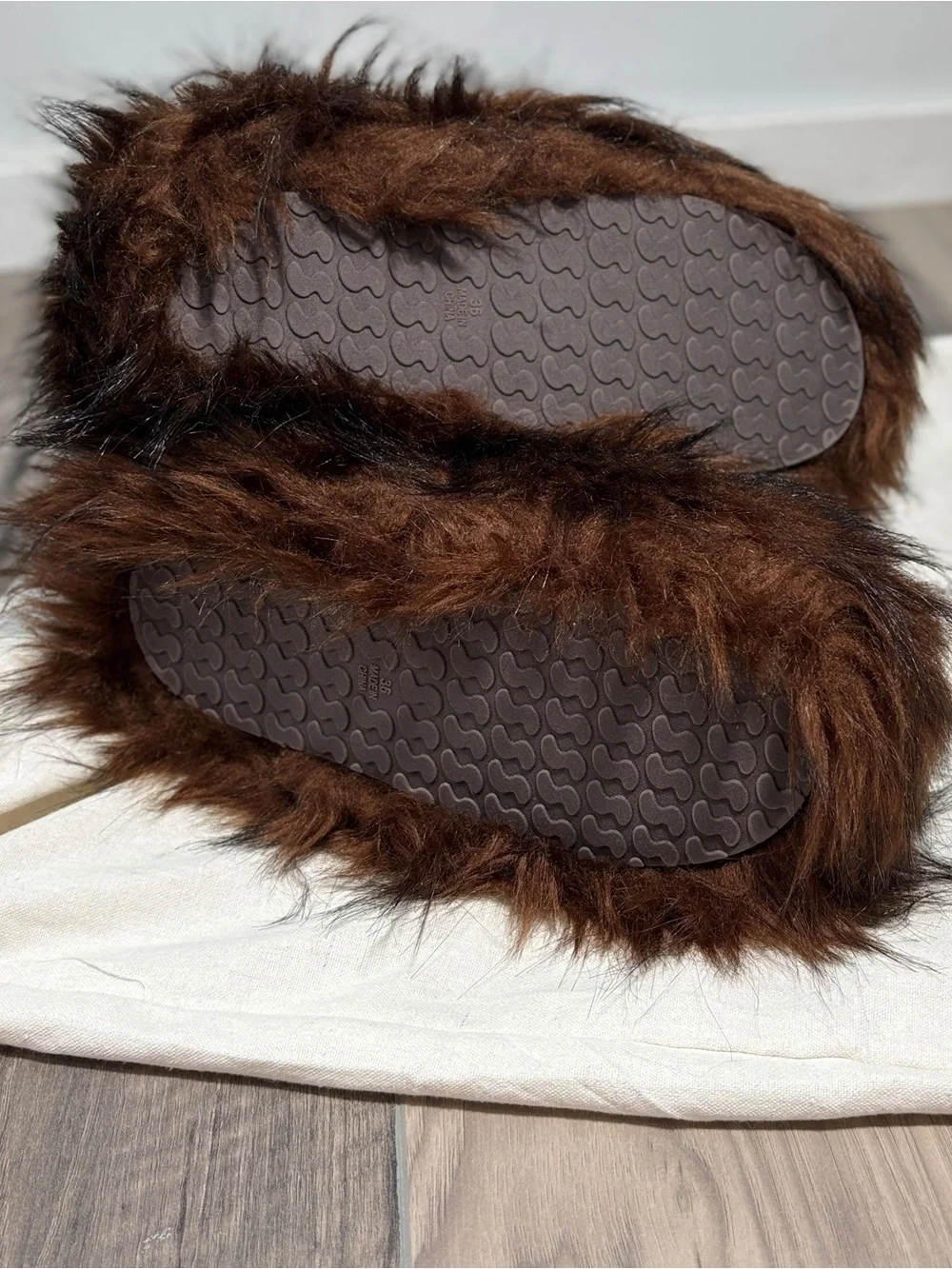 🤎 SKIMS Faux Fur Boot | Cocoa | Size 36 | NWT 🧸✨